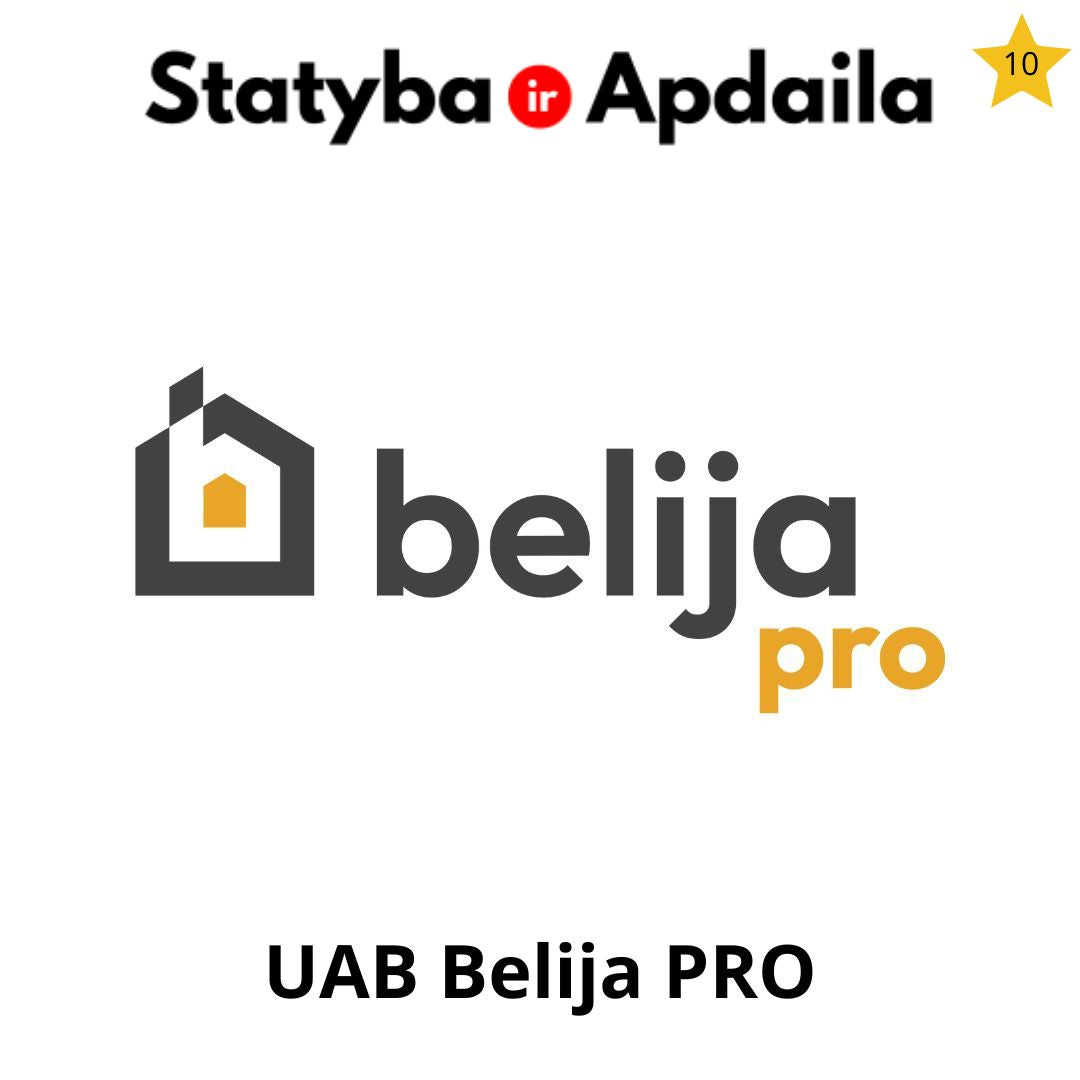 Tinkavimo darbai Vilniuje UAB Belija PRO
