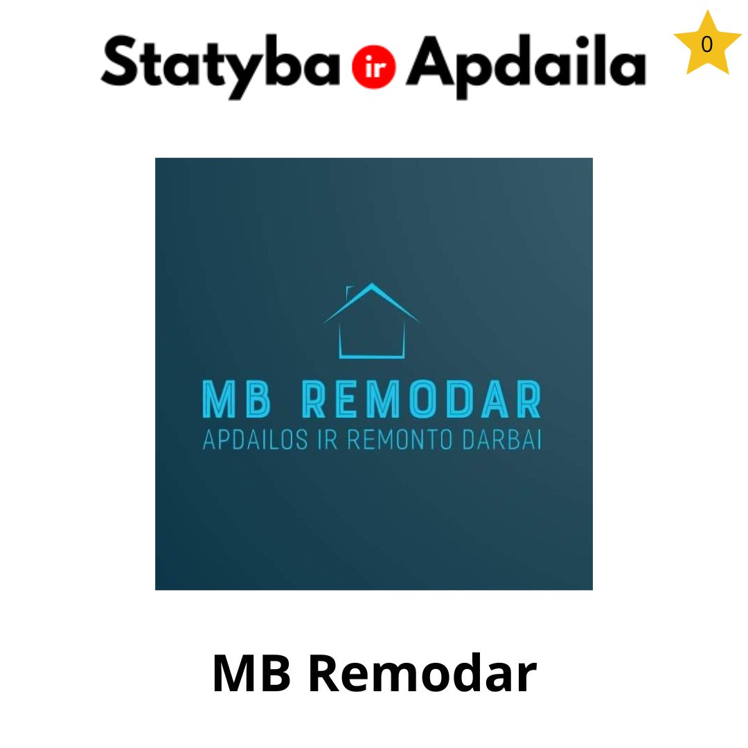 Gipso kartono darbai Vilniuje MB Remodar