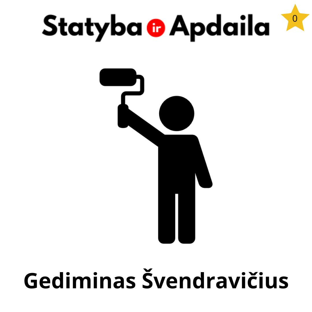 Glaistymo dazymo darbai Vilniuje - Gediminas Svendravicius