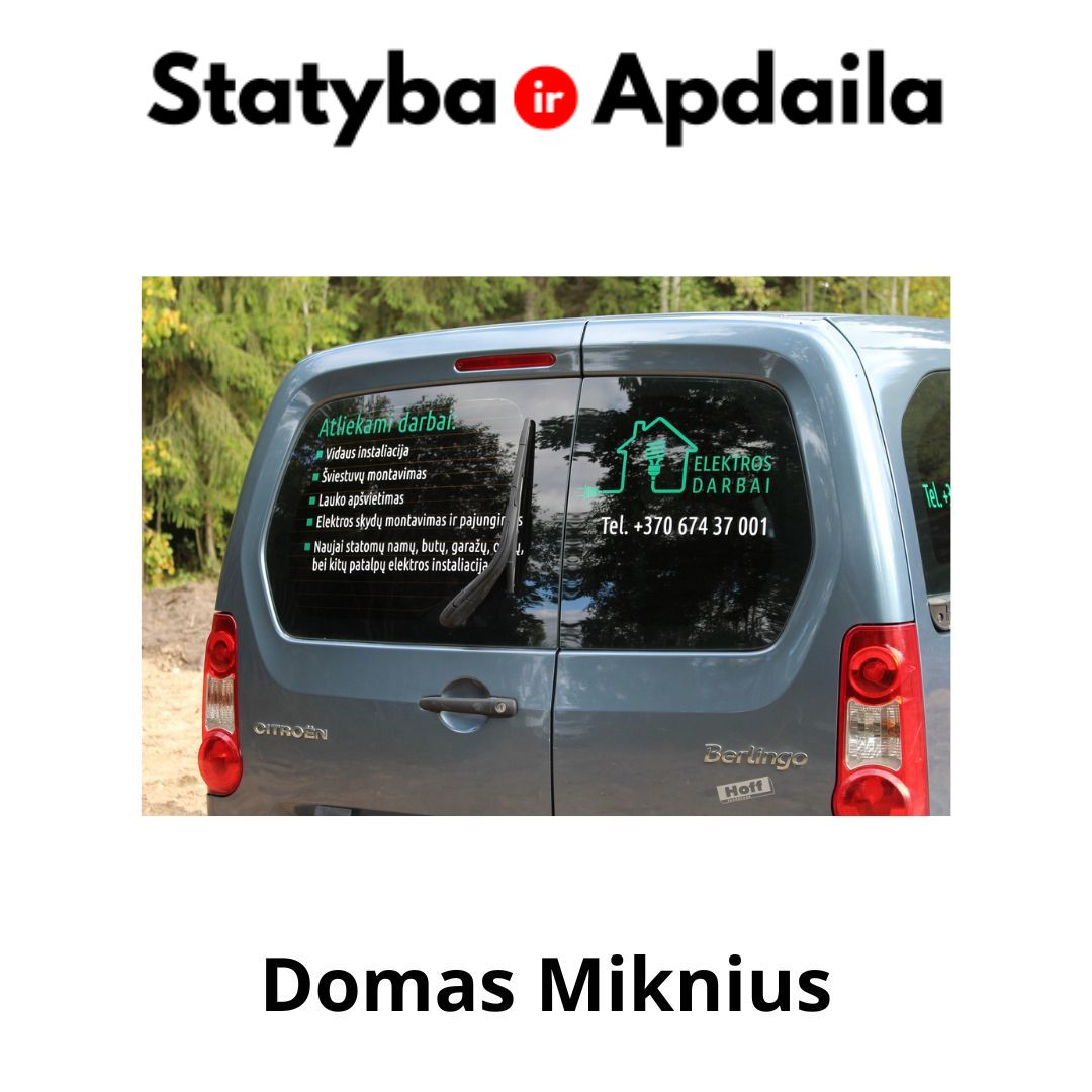 Domas Miknius elektrikas paslaugos Šiauliuose