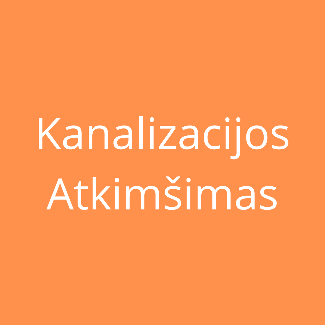 Kanalizacijos atkimsimas